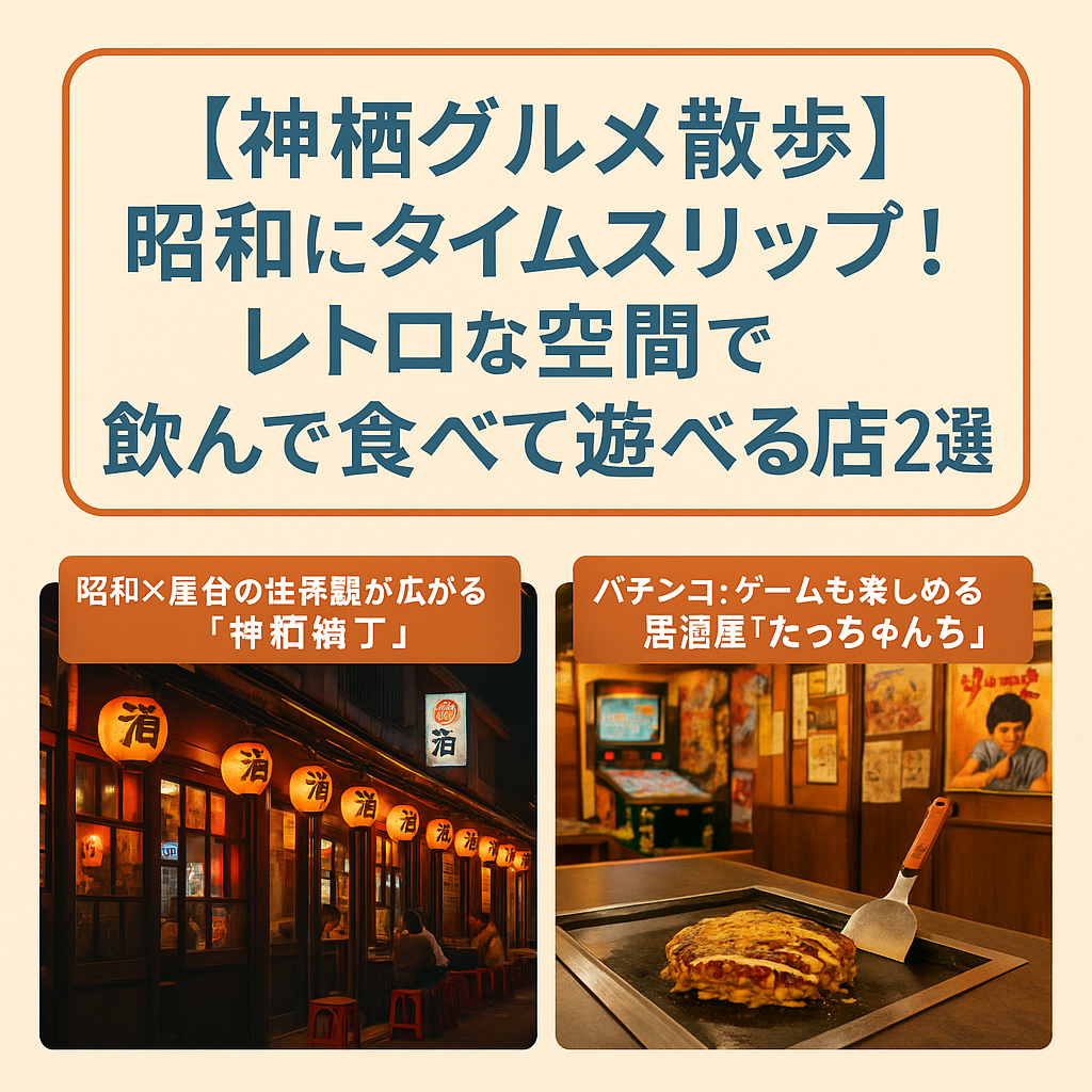【神栖グルメ散歩】昭和にタイムスリップ！レトロな空間で飲んで食べて遊べる店2選
